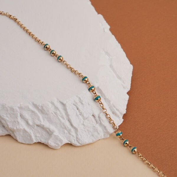 Mavi Çizgili Bileklik