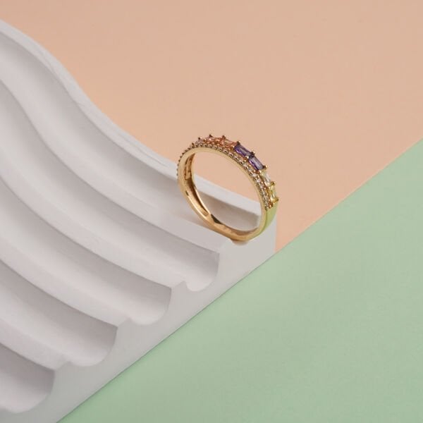 Renkli Taşlı Yüzük