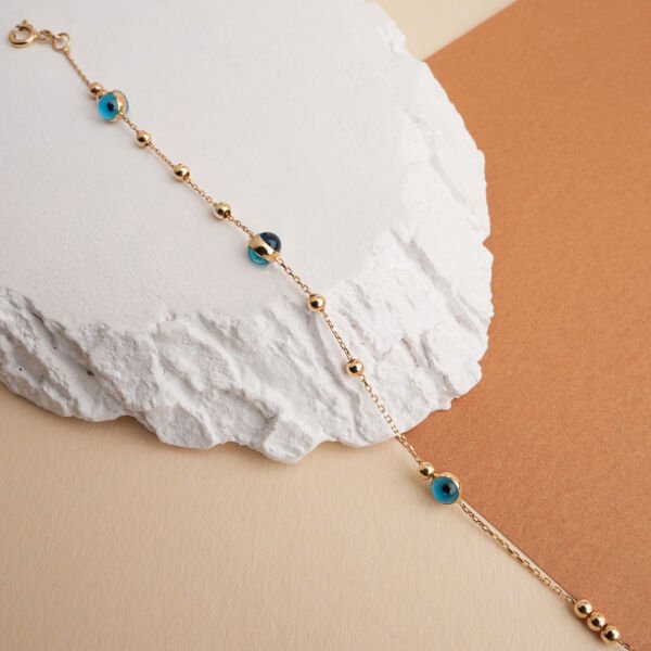 Nazar Boncuklu Dorika Bileklik