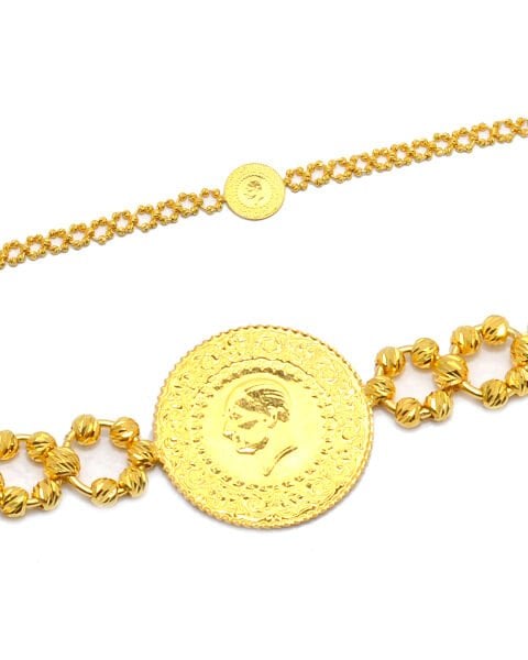 Dorika Halka Zincirli Çeyrek Bileklik