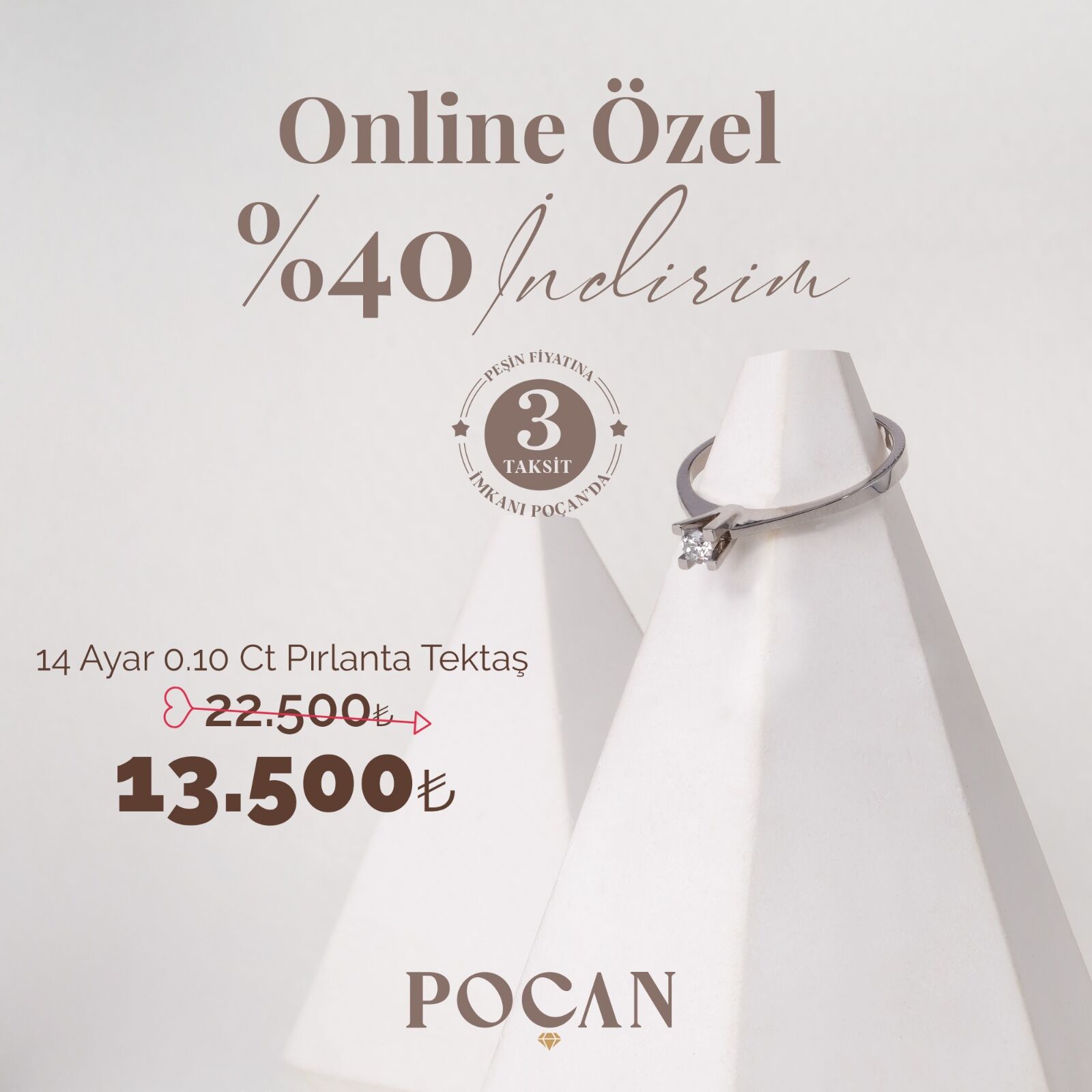 0.10 KARAT TEKTAŞ PIRLANTA