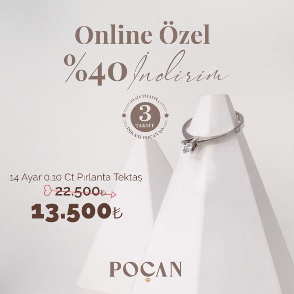 0.10 KARAT TEKTAŞ PIRLANTA