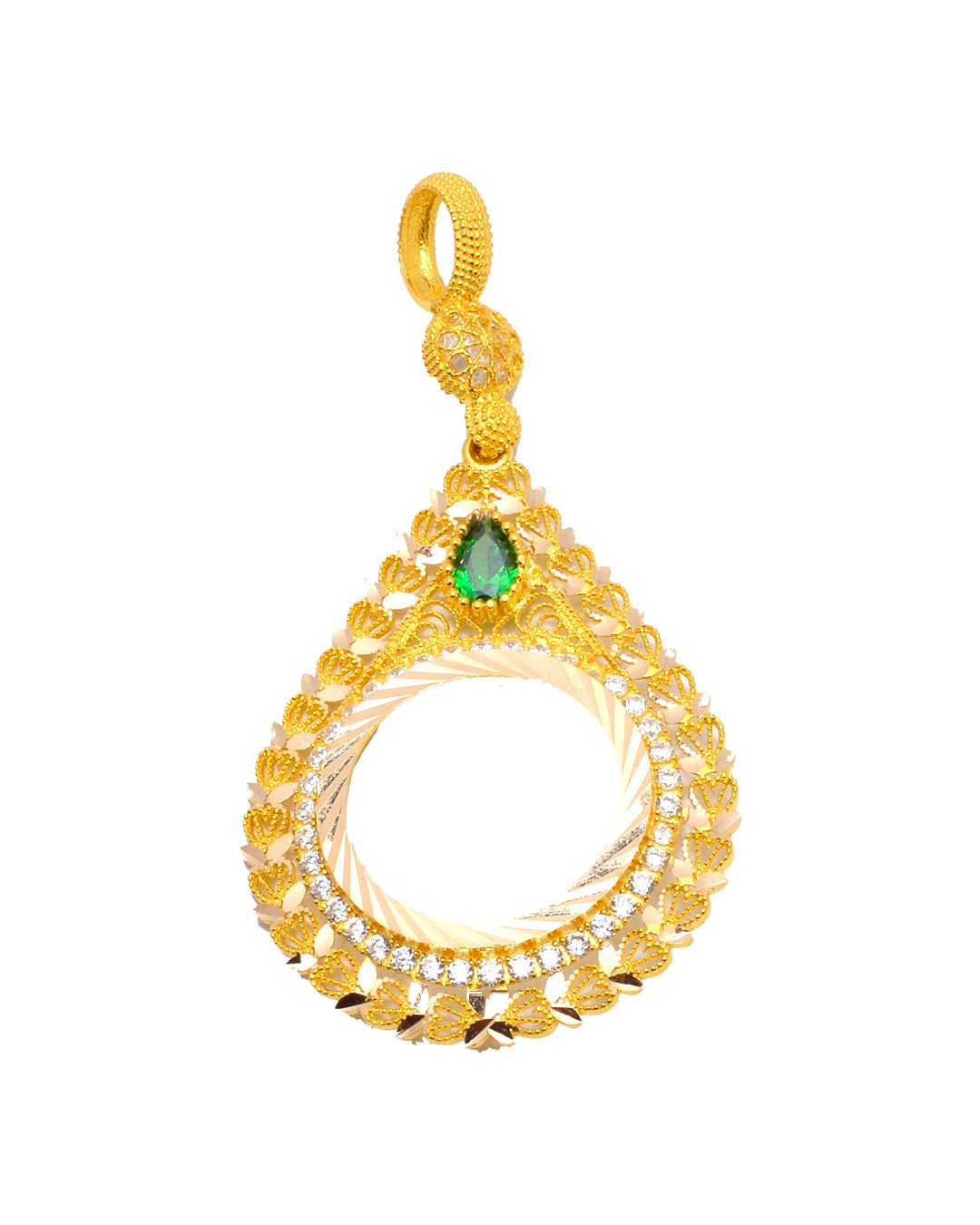 Damla Çeyrek Çerçeve Kolye Ucu