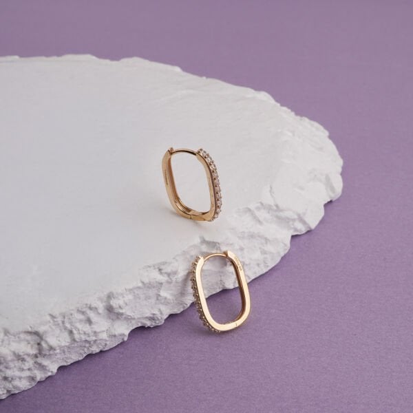 Taşlı Tasarım Küpe